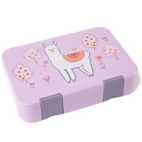 Children's lunch box with compartments, lunch box, bento box - Lama Purple