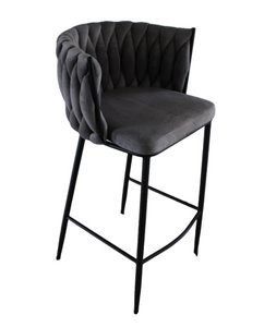 Geweven wave Bar Chair Grey