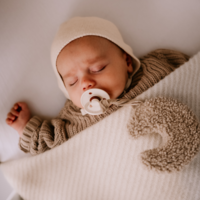 Wiegdeken wol - natural creme