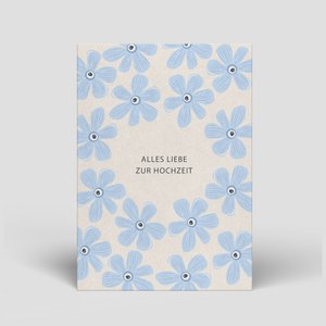 Ansichtkaart - Bruiloft - Bloemen - Nr. 99