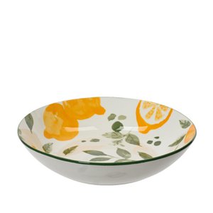 Porcelain deep plate Ø20cm lemon