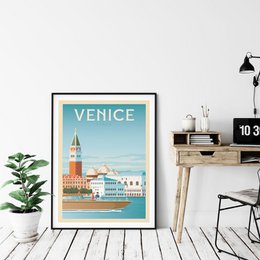 Vintage Venice Poster | Premium poster City Venice Italy