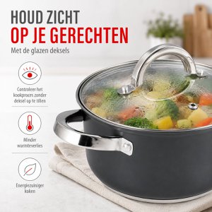 Kochgeschirrset Schwarz