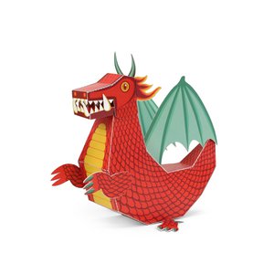 Rode draak papieren speelgoed