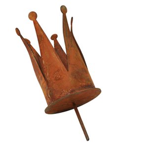 Theelichthouder van patina | Metalen decoratie voor advents- en kerstversiering