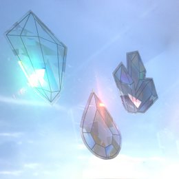 Crystal Rainbowmaker window sticker / card - Rose Quartz