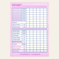 Risografie - Cube Game - Neon Pink (9,7 x 13,8 cm)
