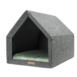 Pethome Perfekt hus til hund og kat - mørkegrå/genanvendt