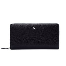 A stylish and functional lady's wallet in a variety of colors including beige, midnight black, rose, and cognac brown. The wallet features a sleek design with the brand's logo.