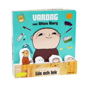 Alfons Åberg - Buch mit 4 Holzfiguren - SE
