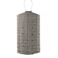 Lumiz Solar Lampion Mosaic Cylinder - 28 cm - Taupe