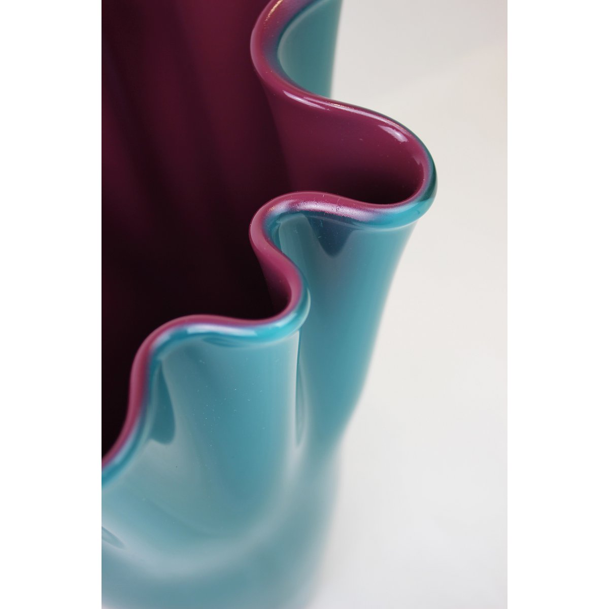 Vaso in vetro multicolore di Alfredo Barbini (anni '90), Barbini