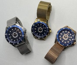 Power Mesh 5Vie double plated rose gold 3-hand 10 ATM