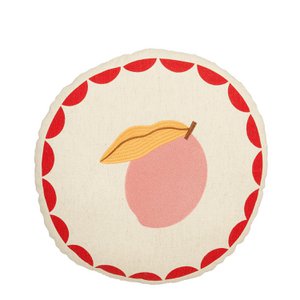 Cushion plum off white