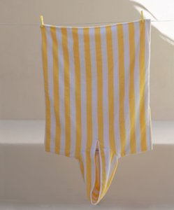 Kids Bath Beach Poncho Yellow