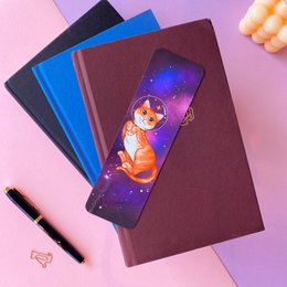 Catstronaut Laminated Bookmark