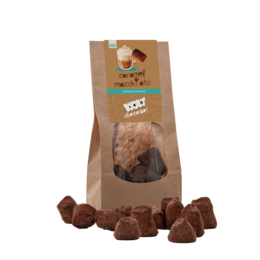  Caramel macchiato-flavored chocolate truffles in a 130g package. Rich, indulgent chocolate treats with a caramel macchiato taste.