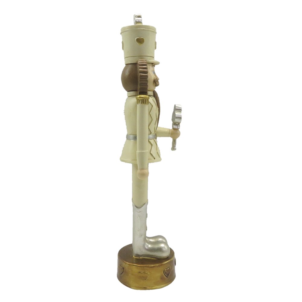 Beeld Notenkraker 24 cm Beige Bruin Kunststof Kerstdecoratie