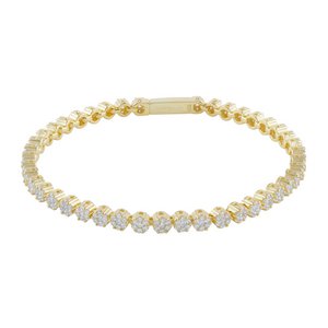 Silbernes Martina-Armband mit weißen Zirkonen