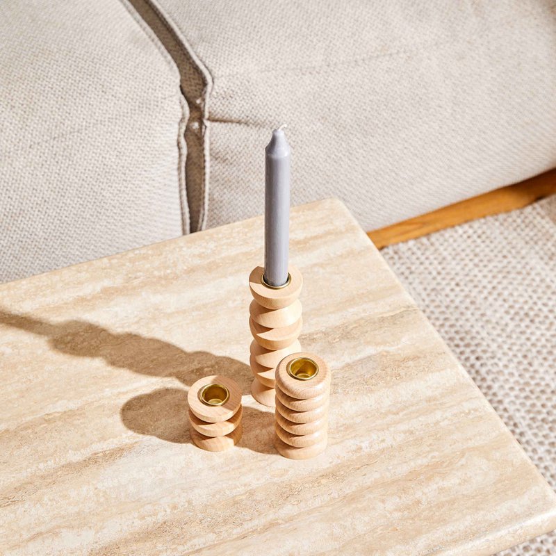 Totem Wooden Candle Holder - Medium Nº 1