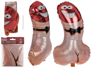 XL Ballon, Penis, ca. 44,5x74 cm.