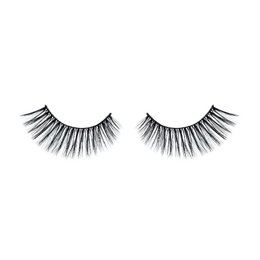 Long, dramatic false eyelashes with a flirtatious, voluminous look. Ideal for creating a bold, glamorous eye makeup look.