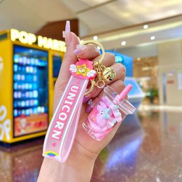 Floating donut keychain