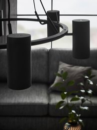 PORTO Pendelleuchte 6L Schwarz