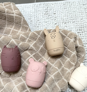 Bath Toy, Nude Rose, Set of 4 animals