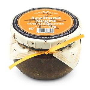 Zwarte olijven tapenade met kappertjes