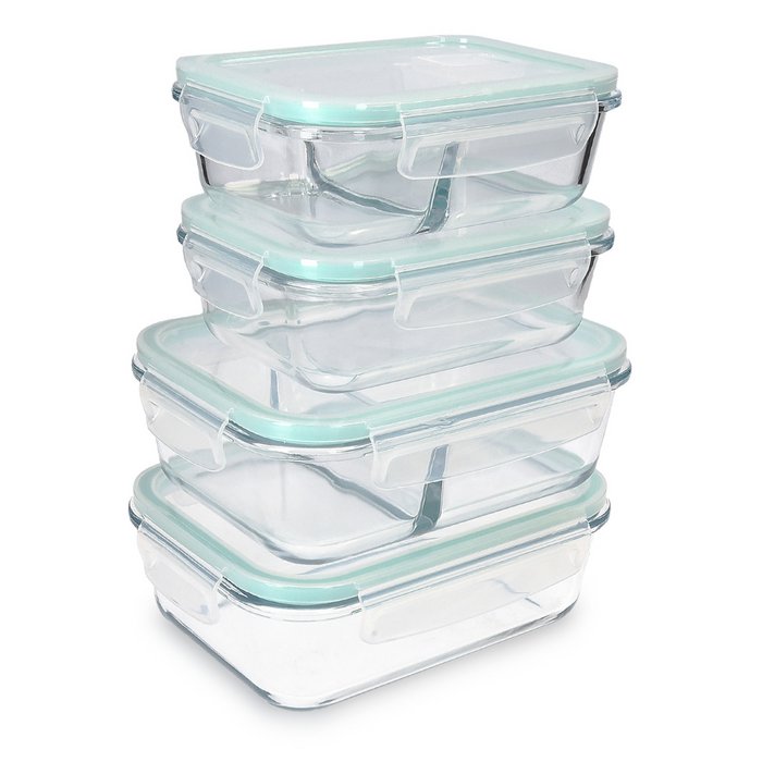 Glass Food Storage Containers with Lids Airtight Microwave Safe