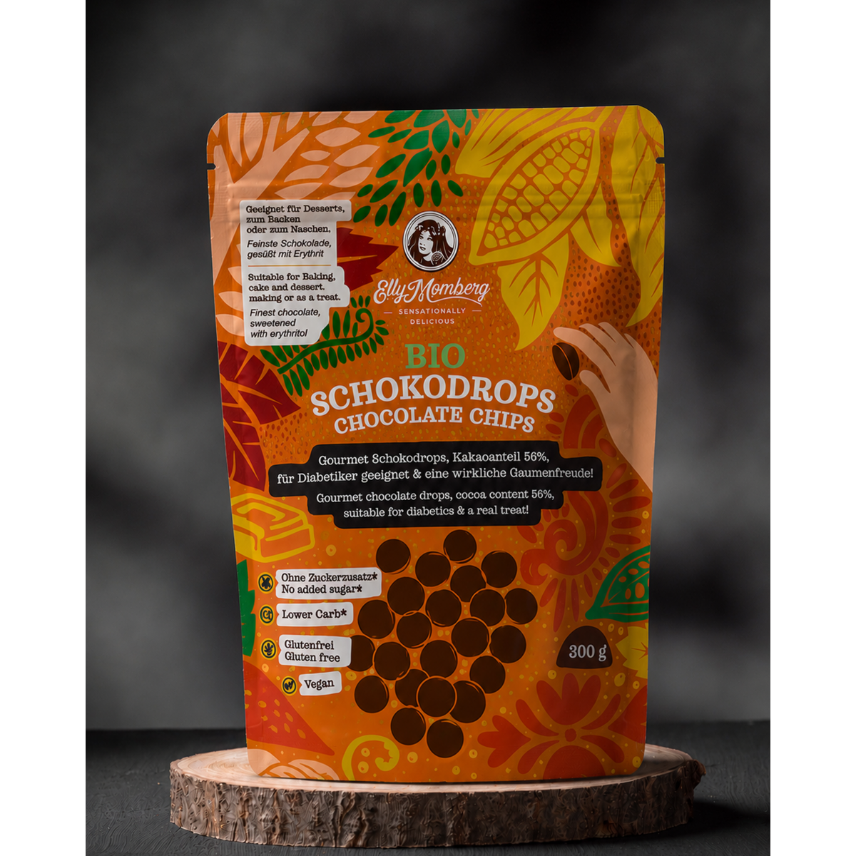 Biologische chocoladedrops 56% | Keto-vriendelijk | 300g