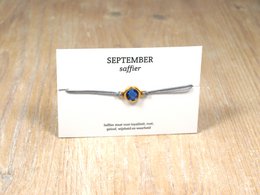 per stuk.Geboortesteen armbandjes swarovski goud