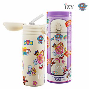IZY Paw Patrol, Friends Forever, 350ml, giftbox - Kinderen | Thermosfles | Drinkfles | Waterfles | Schoolfles | Isoleerfles | Kinderfles | thermosbeker | drinkbeker | fles met rietje