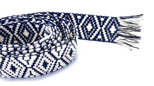 Woven belt blue L/XL