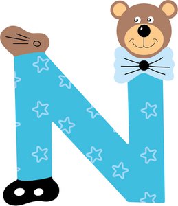 BUCHSTABEN BÄR N (5er-Set)