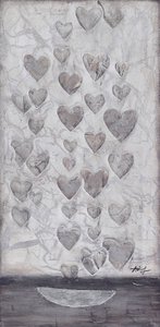 Oil painting, handmade approx. 40x80 cm, motif: 8159