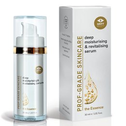 Deep moisturizing and revitalizing serum with natural ingredients for hydrated, glowing skin.