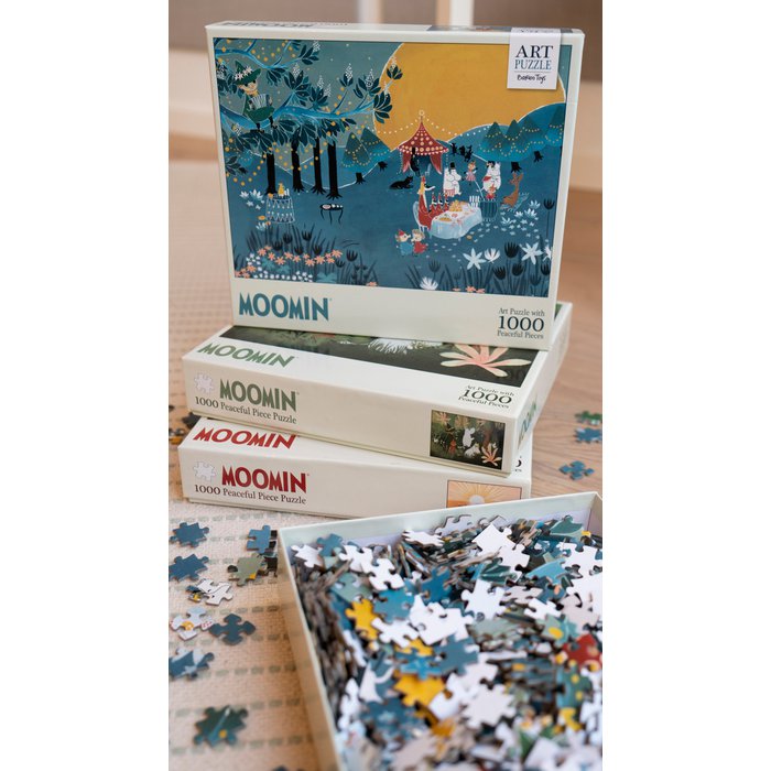 154A△ The Blue Mansion 108P Puzzle artystyczne Muminki - Niebieskie - 1000 szt Sprzedaż
