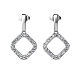Irina Earrings - Silver and Crystal