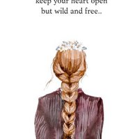 Nachhaltige Karte - wilde Frau