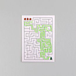 Pocztówka pulpa drzewna Kartka świąteczna Ted Labyrinth
