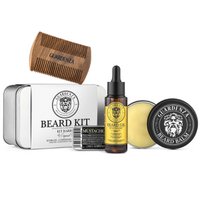 Guardenza Beard Set - Beard Oil, Beard Balm, Mustache Wax, Beard Comb