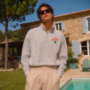 „Club Beauséjour“-Sweatshirt mit Reißverschluss