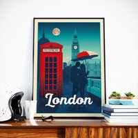 Vintage London Poster | Premium poster City London United Kingdom
