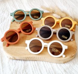 Occhiali da sole per neonati e bambini UV400 rotondi - Salvia