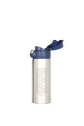 Gaspajoe rustfrit stål isolerede krus, TRENDY model 350ml - indgraveret Waves and Palm Trees
