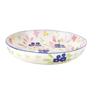 Kitsch Kitchen pasta plate Mercado de Flores blue 25x25x4.5cm