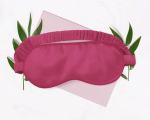 Sleep Mask - Wine - 100% silk