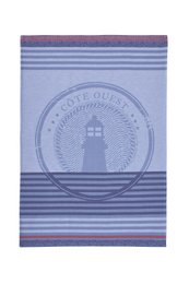 This kitchen tea towel features a lighthouse design in shades of blue and gray. The towel is made of 100% cotton and measures 50x75 cm.